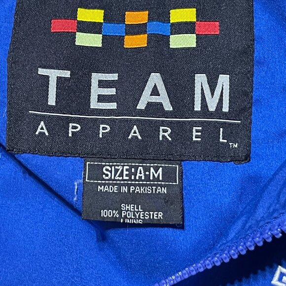 VTG Team Apparel Kentucky Wildcat Full Zip Jacket Blue White Size M Medium (READ - Picture 3 of 9
